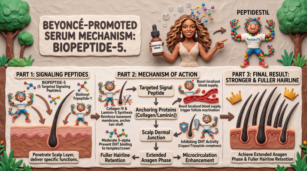 How the Beyonce promote peptides for Hair Work